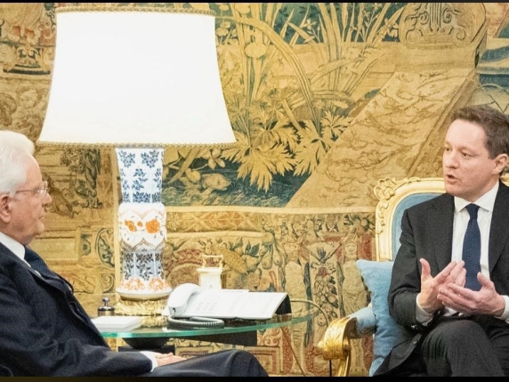 Andrea Ceccherini riceve il più alto conferimento degli ordini della Repubblica