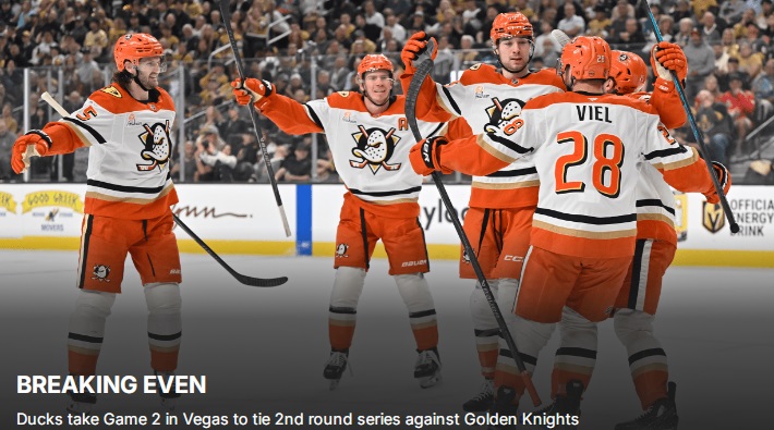 Playoff NHL: il secondo turno entra nel vivo, vittorie per Montreal e Anaheim