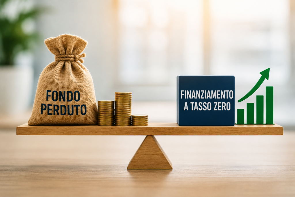 Fondo perduto o tasso zero? L’errore che molte imprese fanno quando valutano un incentivo